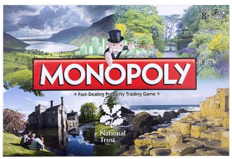 national trust board games|The National Trust's Monopoly board .